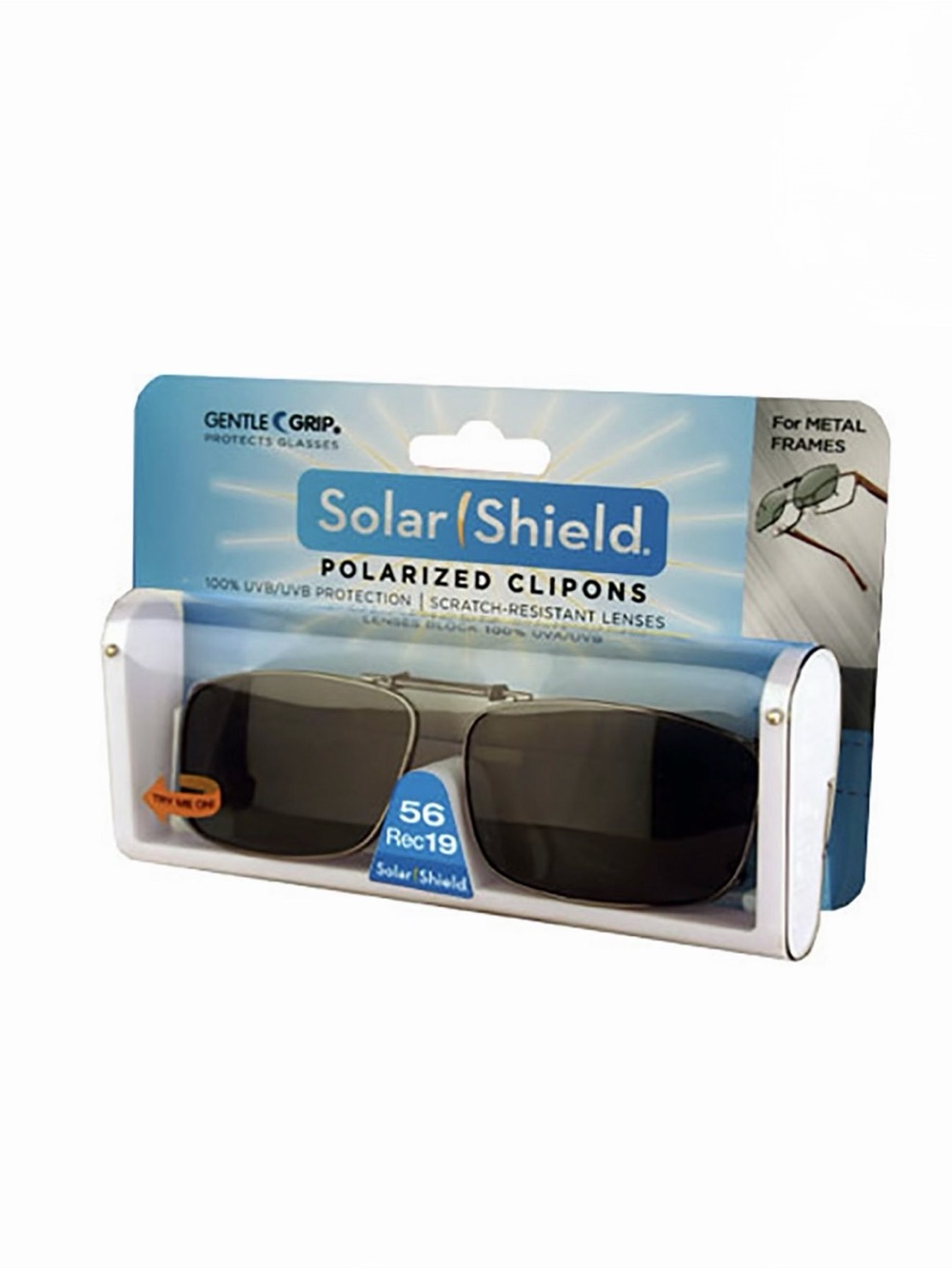 Solar Shield Dioptics Polarized Clip On Sunglasses - 100% UV Protection